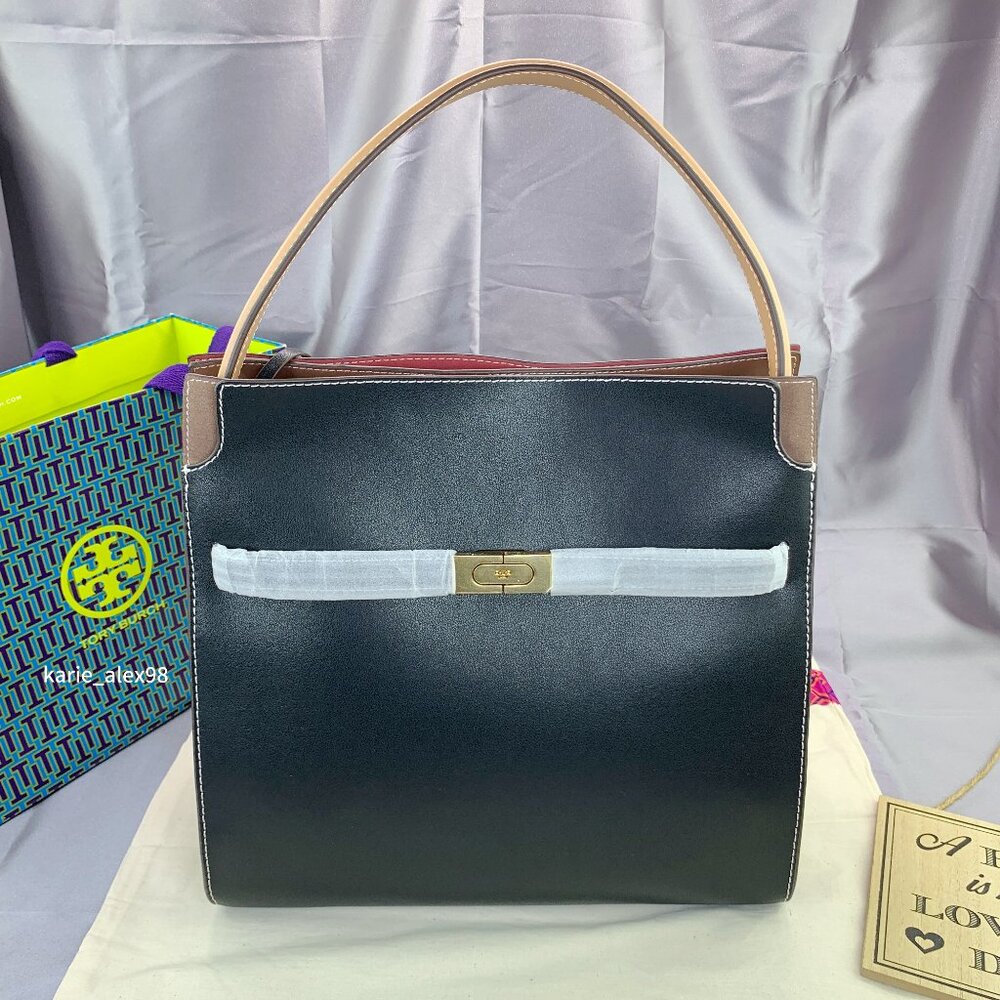 Tory Burch Black and Tan Bag